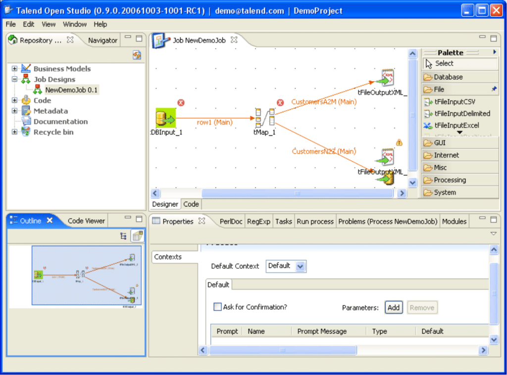 Talend Open Studio em 2006